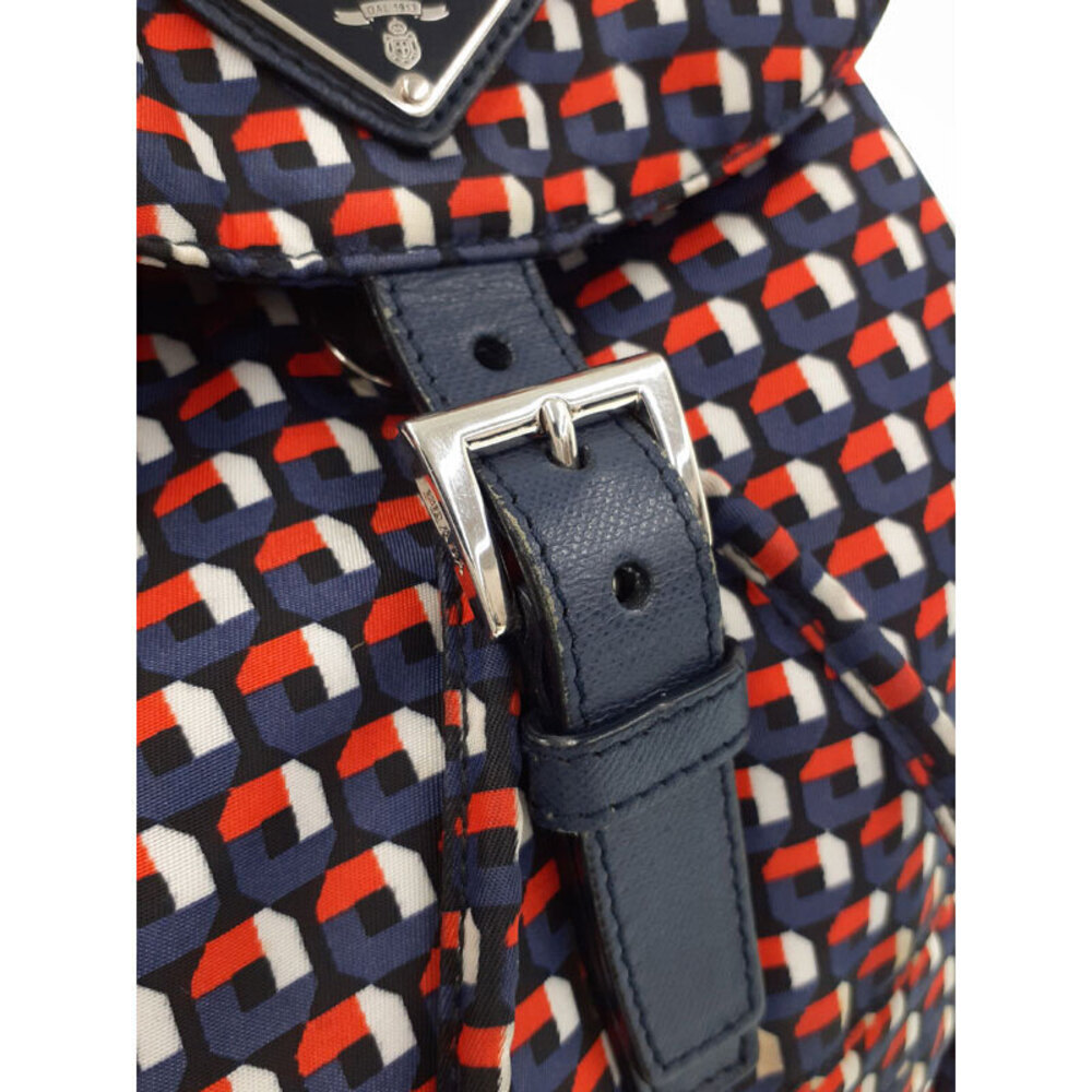 Prada Pocket Black Rucksack Two Daybag Backpack Tessuto - Picture 6 of 9